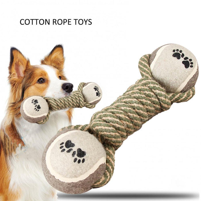 Pet Dog Toys For Large Small Dogs Toy Interactive Cotton Rope Mini Dog Toys Ball For Dogs Accessories Toothbrush Chew Premium Cotton-Poly Tug Toy For Dogs Interactive Rope Dog Toy For Medium Dogs