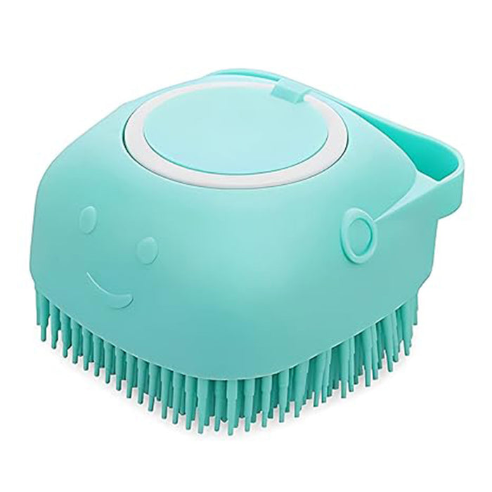 Dog Cat Bath Brush Comb Silicone Rubber Dog  Puppy Massage Brush Hair Fur Grooming Cleaning Brush Soft Shampoo Dispenser