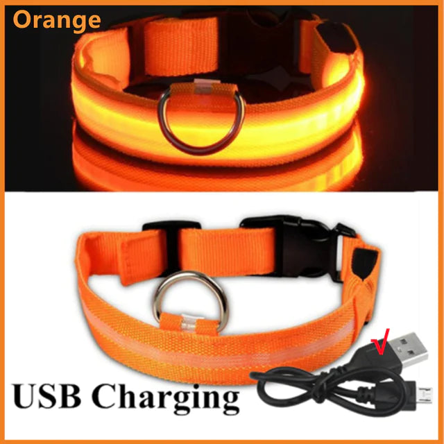 LED Glowing Adjustable Pet Collar