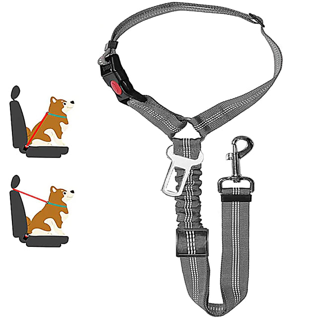 Guardian 2-in-1 Dog Seatbelt with Headrest Restraint