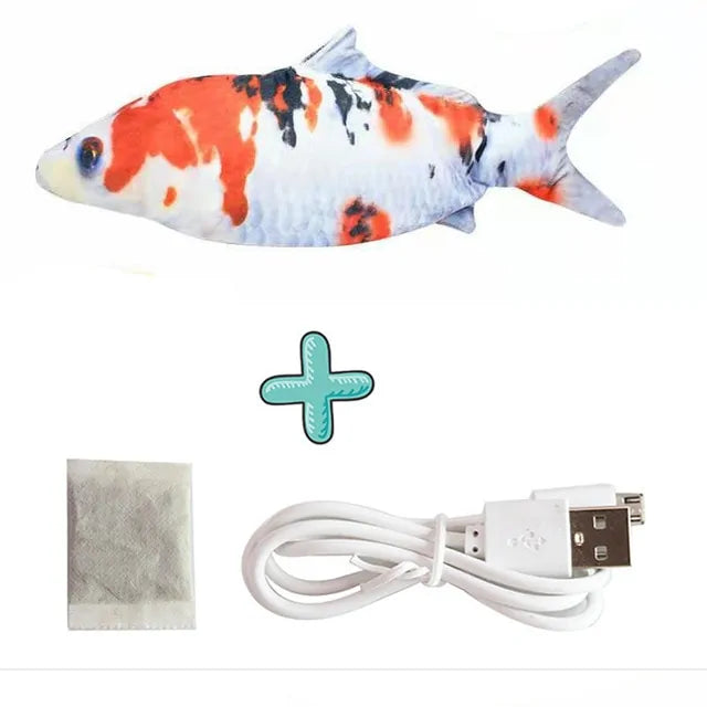 Cat Interactive Electric Floppy Toy Fish