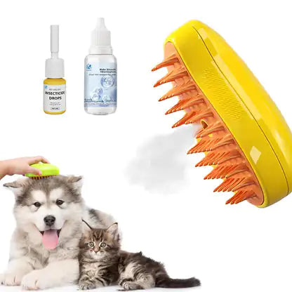 Rechargeable Steam Pet Brush