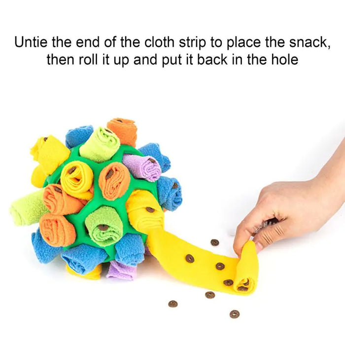 Interactive Dog Puzzle Snuffle Ball Toy