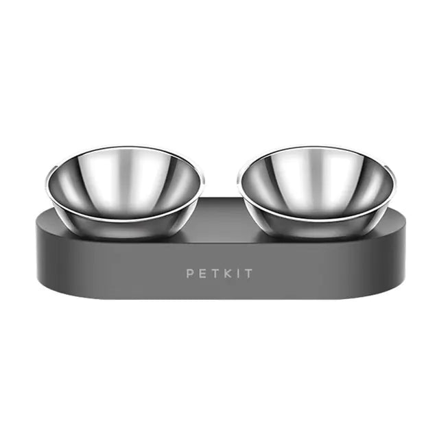 PetKit Stainless Steel Pet Adjustable Double Feeder Bowls