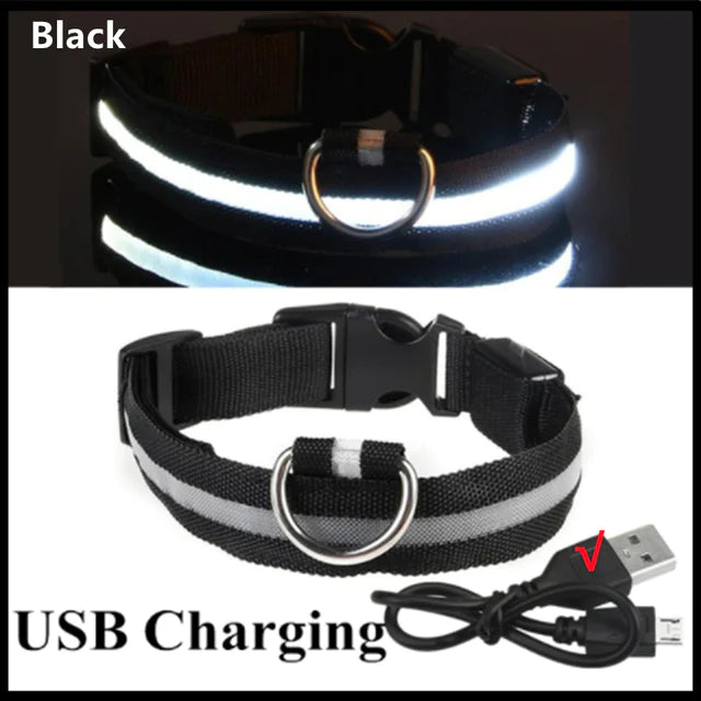 LED Glowing Adjustable Pet Collar