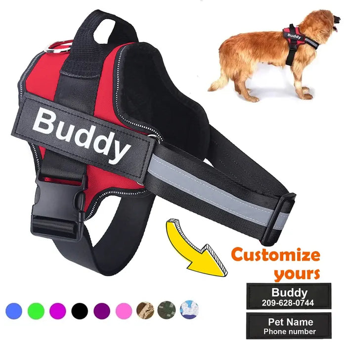 Personalized Reflective No-Pull Harness