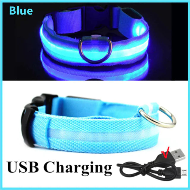 LED Glowing Adjustable Pet Collar