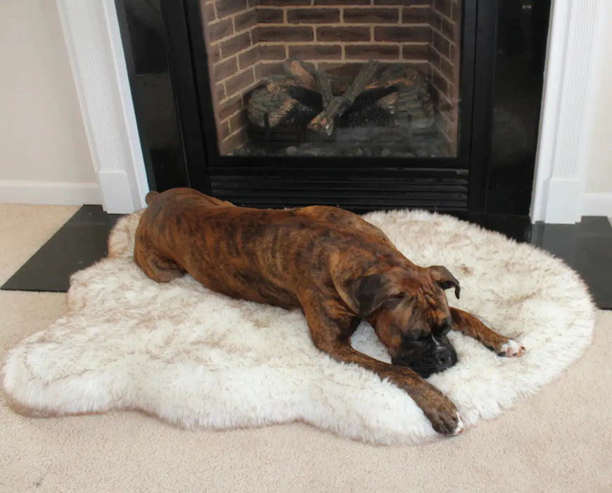 Faux Fur Dog Bed