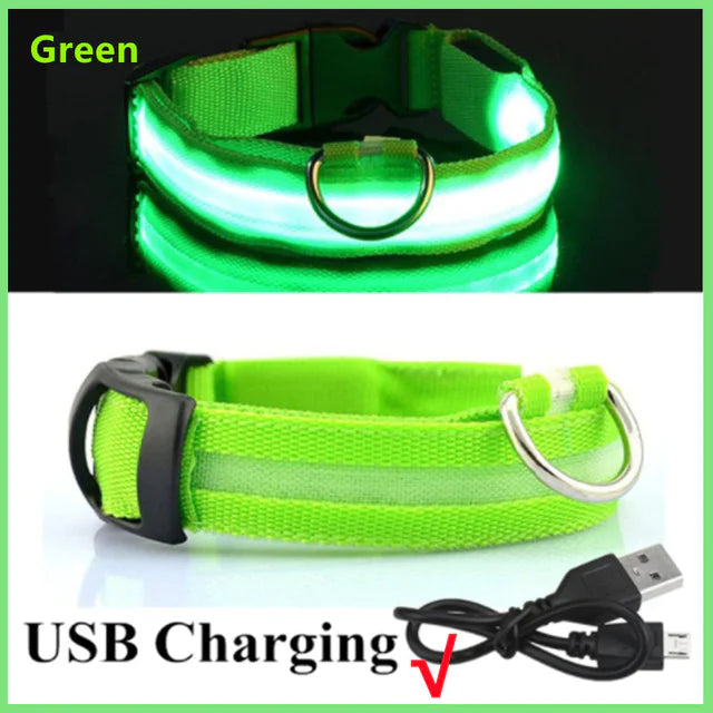 LED Glowing Adjustable Pet Collar