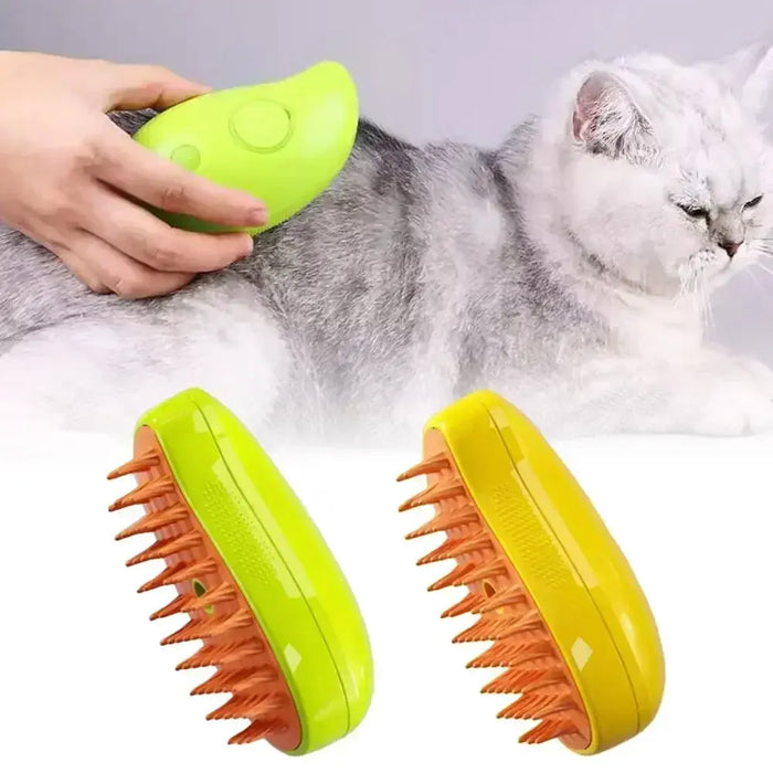 Cat Steam Brush Steamy Dog Brush 3 in 1 Electric Spray Cat Hair Brushes